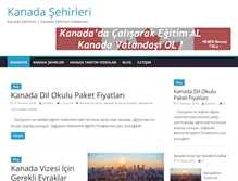 Tablet Screenshot of kanadasehirleri.com